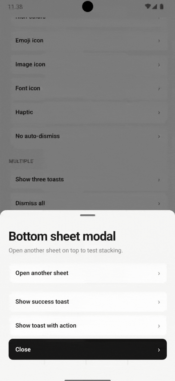Bottom sheets & dialog windows — Android